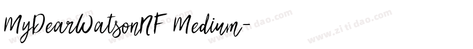 MyDearWatsonNF Medium字体转换